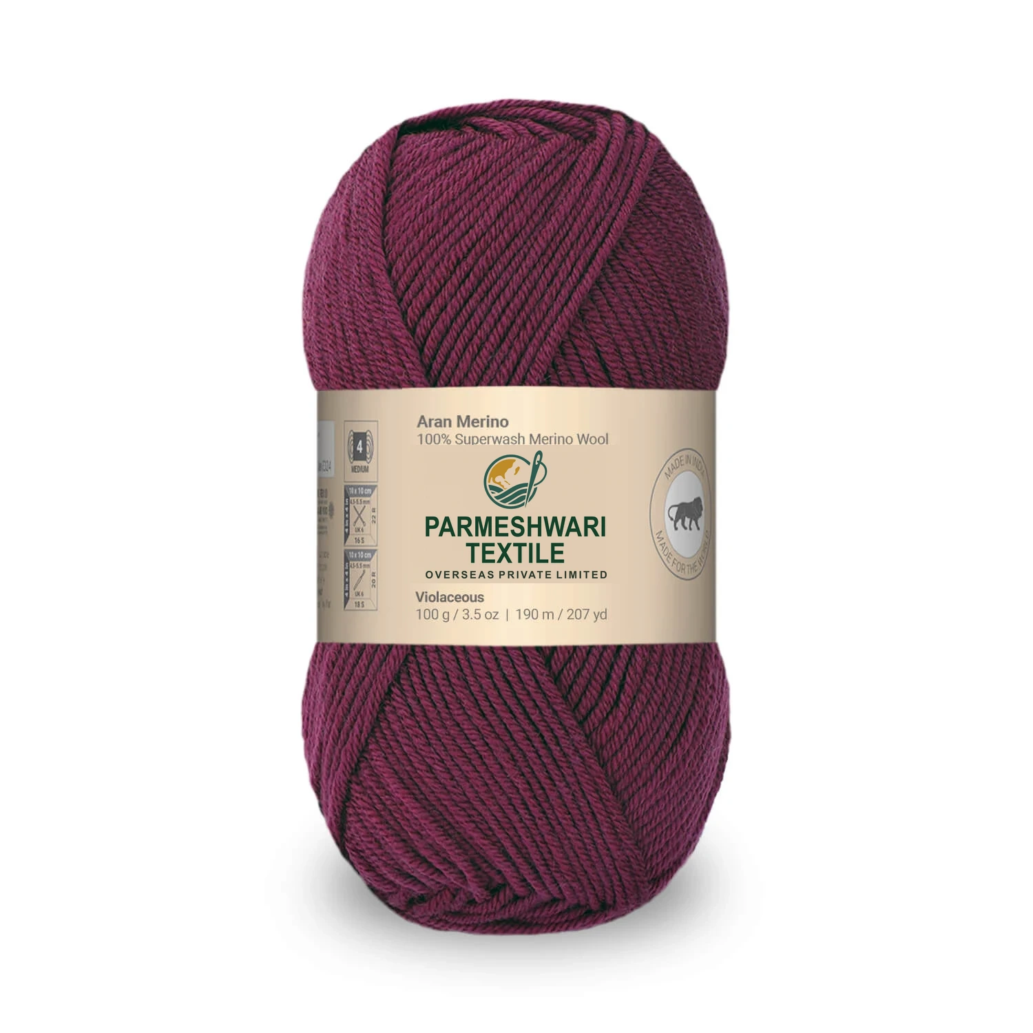 Aran Merino Wool Yarn