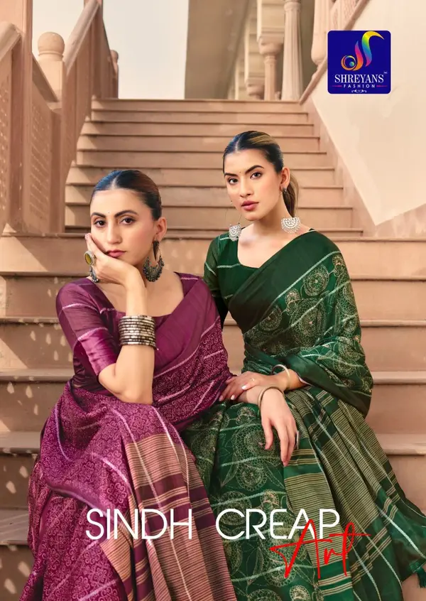 Crepe Sarees Wholesale