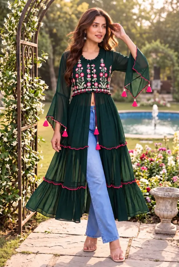 Georgette Kurtis Wholesale