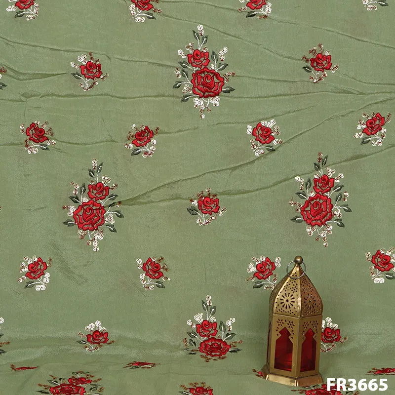 Embroidered Chiffon Fabric